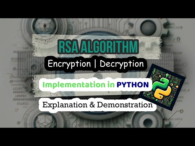 RSA Algorithm Explanation & Demonstration