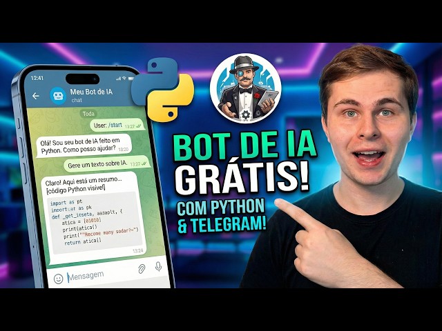 Create a 100% Free AI Chatbot for Telegram using Python.