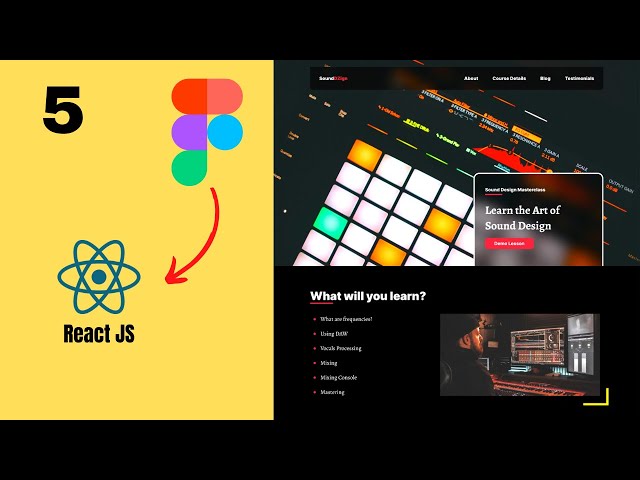Figma To React JS | Build A Modern Responsive Website - Navbar