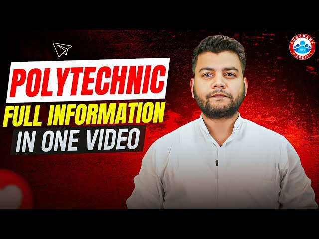 Polytechnic Entrance Exam Preparation 2025 | Complete Information | By Avinash Sir RWA