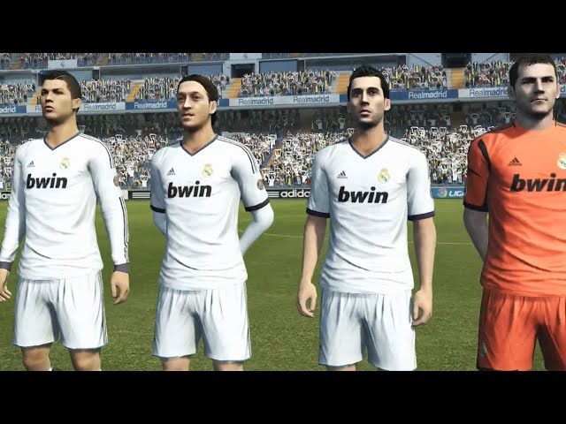 Real Madrid vs Barcelona FULL MATCH | PES 2013 AI Simulation Gameplay (CPU vs CPU)