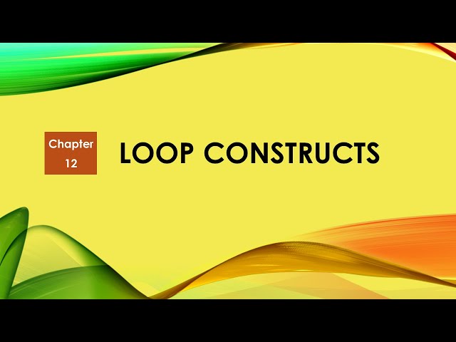 12th Computer Chapter 12 Loop Structures Lecture 2