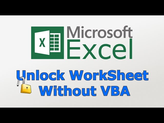 How to unlock excel worksheet without VBA & Password | TechChip | Hindi