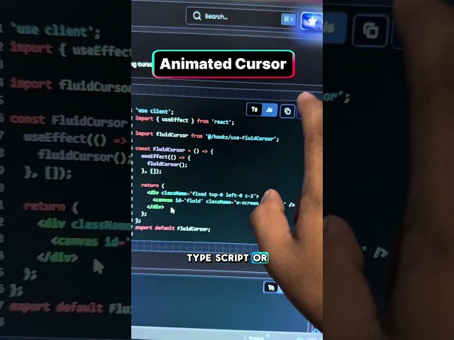 Animated Cursor 🔥 #coding #developer #programming #python #redemplemarcelo #java