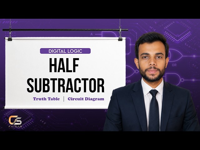 Half Subtractor Explained | Digital Logic Design for Beginners