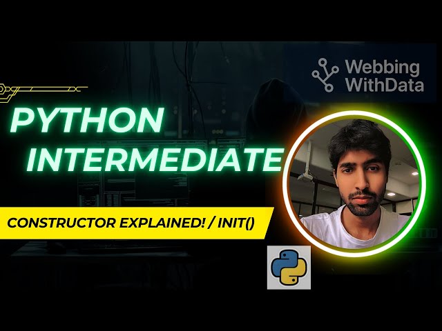 Constructors in Python | Default & Parameterized | init() Explained in Simple Way