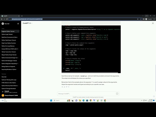 How to use as an argument separator using argparse Python