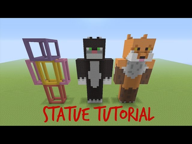 Minecraft - Skin/Statue Building Tutorial