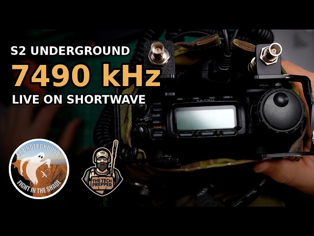Listening to The Tech Prepper Interview S2 Underground | Shortwave with Yaesu 857D