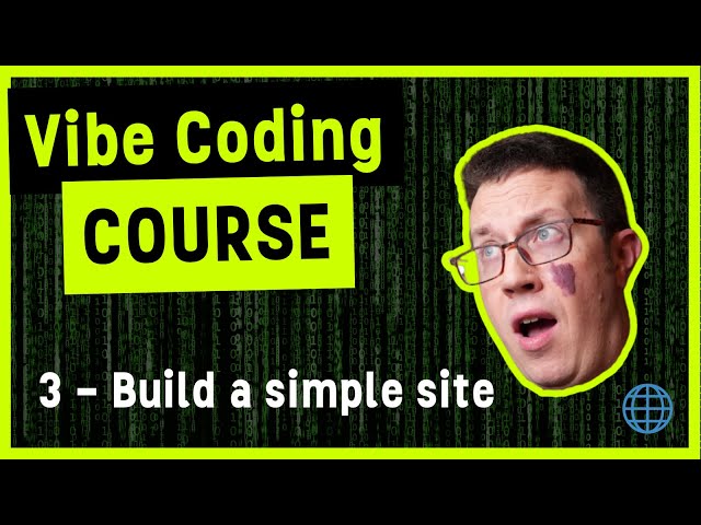 Vibe Coding Course 3 – Build a Simple Portfolio Site