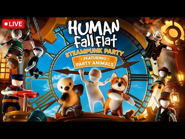 🔴 It's Time to Party 🥳 in Human Fall Flat 🌎 | GameON