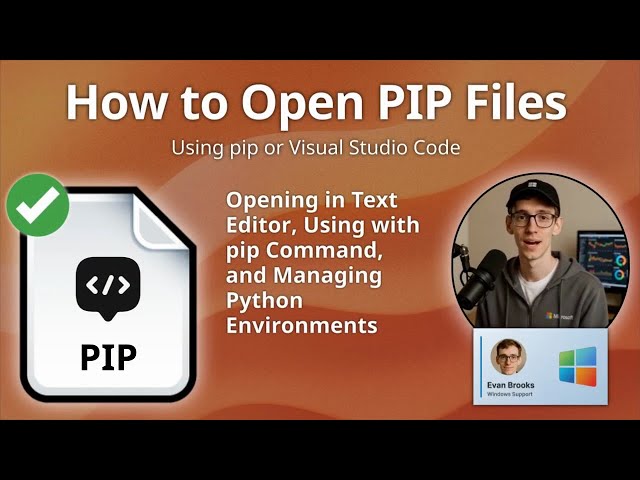 How to Open PIP Files (Python Package Installer)