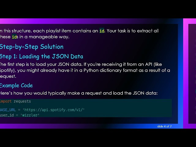 How to Extract Playlist IDs from JSON Data Using Python