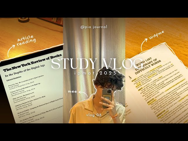 Productive study vlog | life of a ipm Aspirant | journey to iim | 08