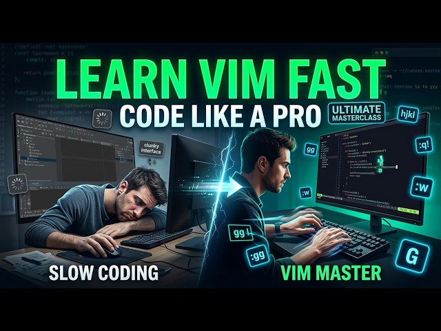 Learn Vim Fast | Ultimate Vim Masterclass for Programmers & Developers | Code Faster Like a Pro