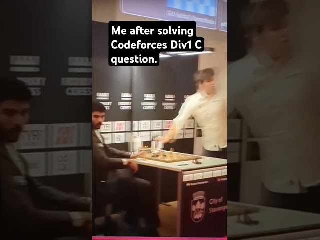 Competitive programming #codeforces  #gukesh #magnuscarlsen #coding
