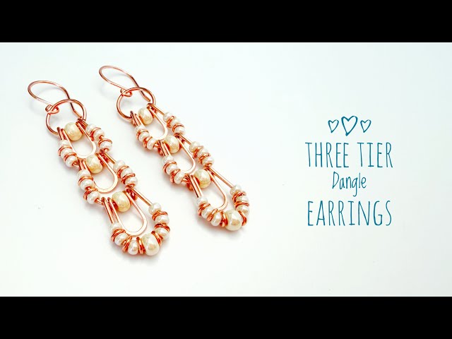 These Are So Pretty - You’ll Want To Make Lots! DIY Wire Dangle Earrings