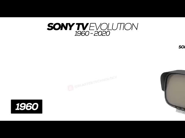 Sony tv evolution 📺📺📺