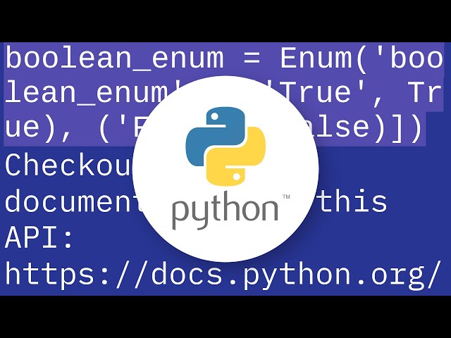 Python Enum for Boolean variable