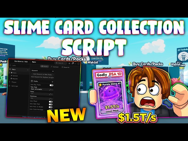 *NEW* Slime Card Collection Script (PASTEBIN 2026) ( AUTO BUY, AUTO PLACE, AUTO OPEN, AUTO BINDER )