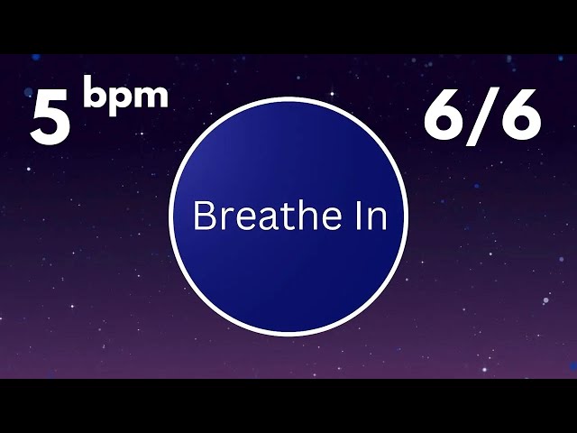 Coherent Breathing Timer - 5 Breaths Per Minute | 6 Seconds in / 6 Seconds Out | With Bells