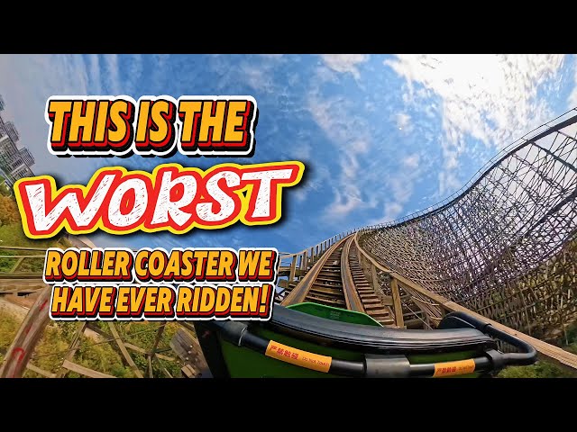 Worst Roller Coaster We Have Ridden! Python in Bamboo Forest - Nanchang Sunac Land, China.