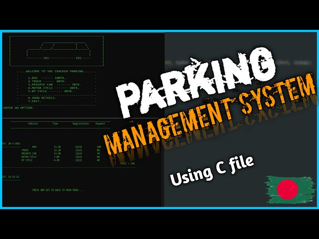 Parking management system using c file with source code full project | c projects | the cracker