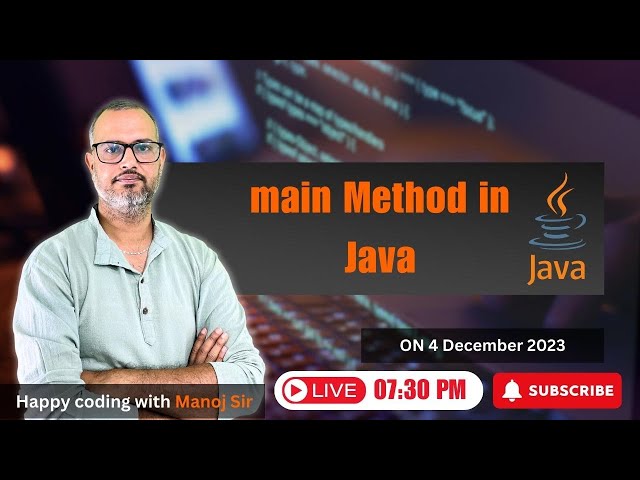 11. main method in Java | Why main method is static in java | why main method is public in java