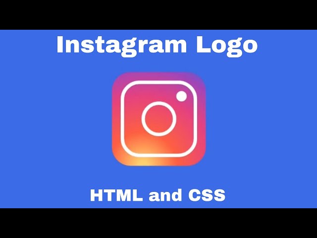 How to create Instagram Logo using HTML and CSS | Cyber Monish