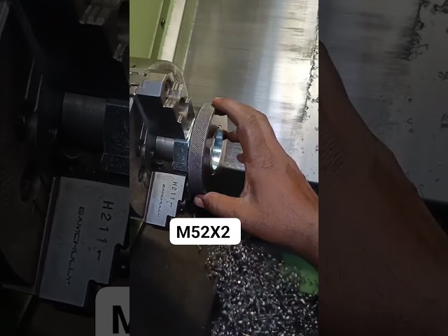 CNC job'sM52X2 thread Rework 100 OK #CNC #cncmachining #machine