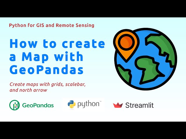 05 Create a Map with GeoPandas | Add Table, Grids, Scalebar, North Arrow...