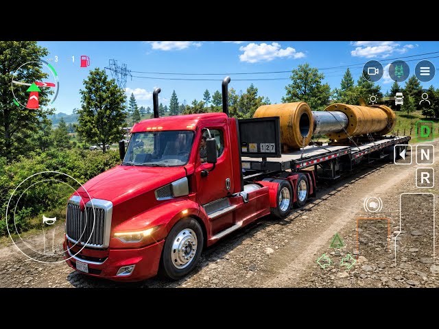 Flatbed Trailer Truck Games | Truck Simulator Big Rigs Mobile Gameplay | Driving Game | Android Ios