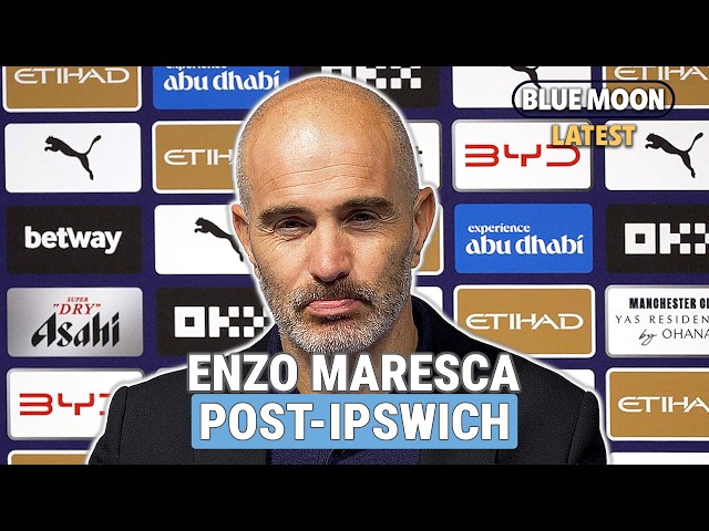 Enzo Maresca on Haaland, Foden and record start | Man City 3-2 Ipswich | Premier League