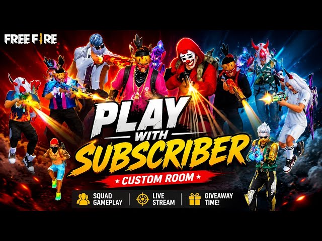 🔴PLAY with SUBSCRIBER #2.0tanmay #verticallive #freefire