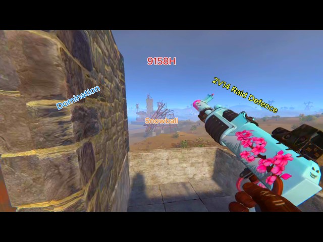 DUO SNOWBALL 9158H DOMINATE ON SERVER. RAID DEFENCE 2V14 | RUST