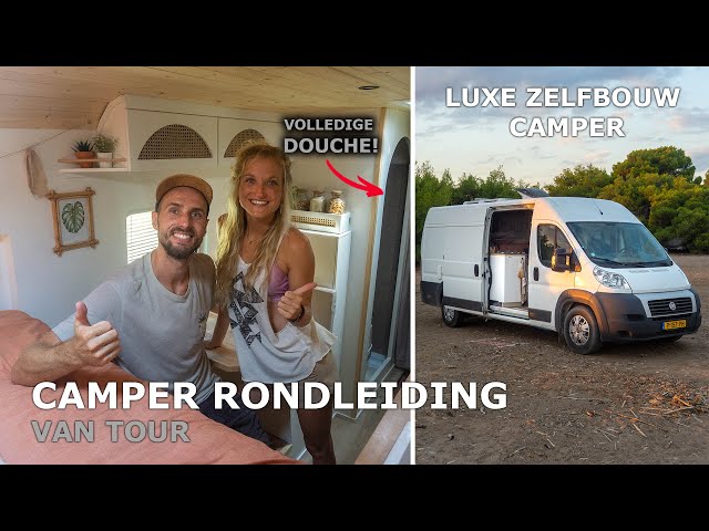 VAN TOUR | Luxery self-built campervan with full kitchen and full shower