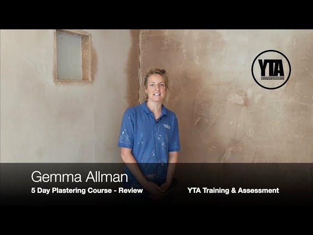 Gemma Allman YTA 5 day Intensive Plastering Course Review. YTA Hands On Practical Plastering Course.