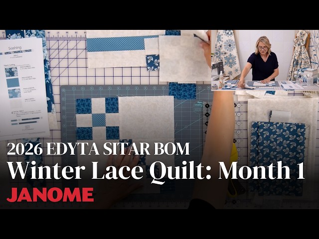 Edyta Sitar Winter Lace BOM Quilt: Month 1
