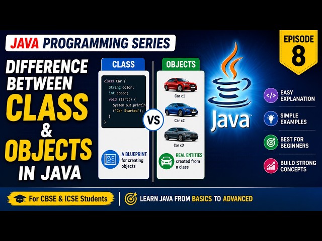 Class vs Object in Java | Difference Between Class and Objects Explained | Episode 8