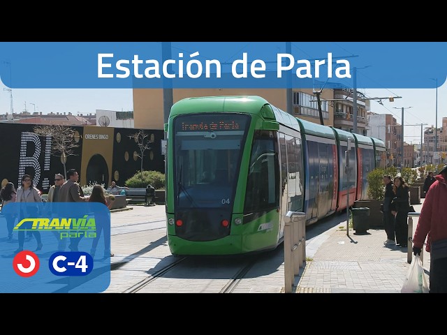 Circulaciones por la estación de Parla (Cercanías Madrid y Tranvía de Parla)