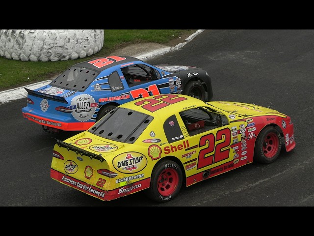 American cup car races at Cowdenbeath racewall 08-08-2026