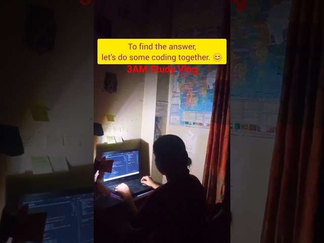 3AM Study Vlog #study #studyvlog #studymotivation #studywithme #studytips #coding #codinglife