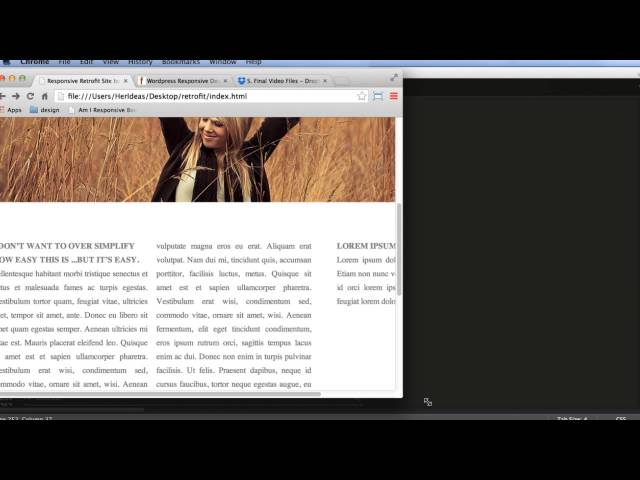 CSS Tutorial Now Available: Applying Responsive Retrofitting Techniques to a Fixed-Width Site in CSS
