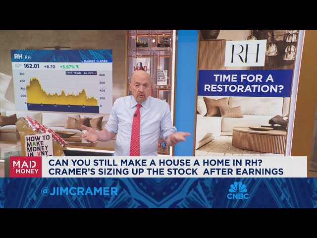 RH's stock has been a roller coaster for years, says Jim Cramer