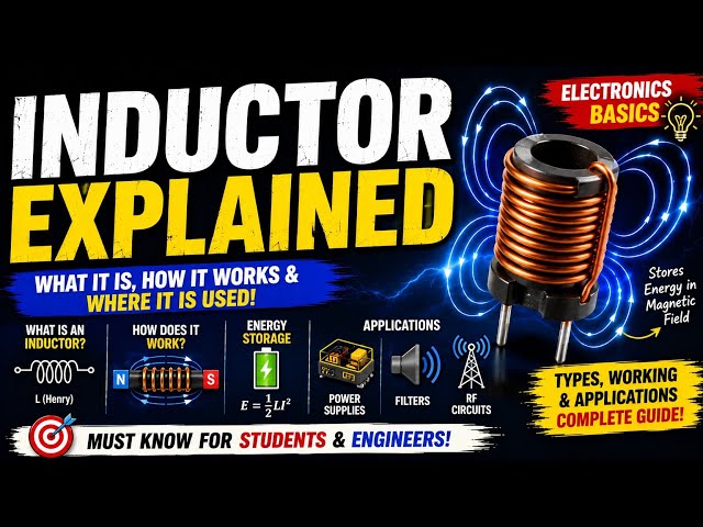 Inductor Explained | What Is an Inductor & How Does It Work? | Electronics Basics