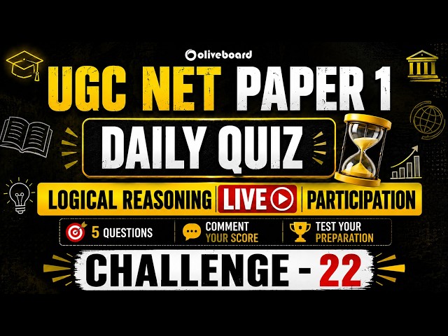 Logical Reasoning for UGC NET Paper - 1| Daily Practice MCQ's (Challenge 22)