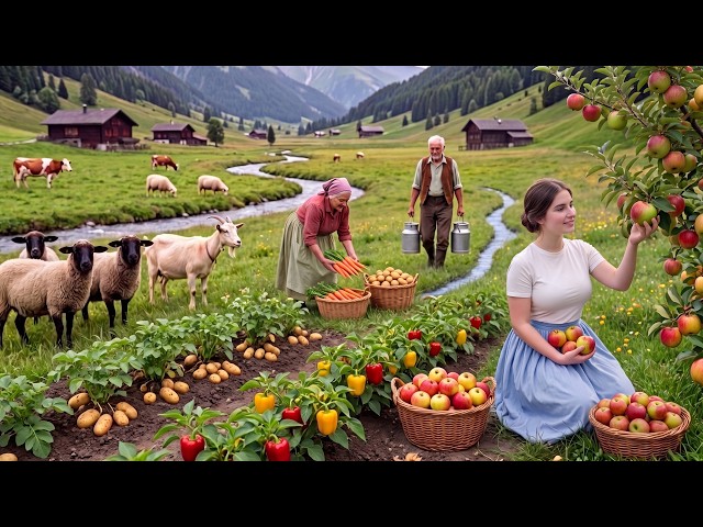 Peaceful Countryside Life | Beautiful Harvest Day, Outdoor Cooking & Simple Rural Living
