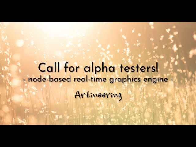 Flair Alpha - A node-based real-time graphics engine