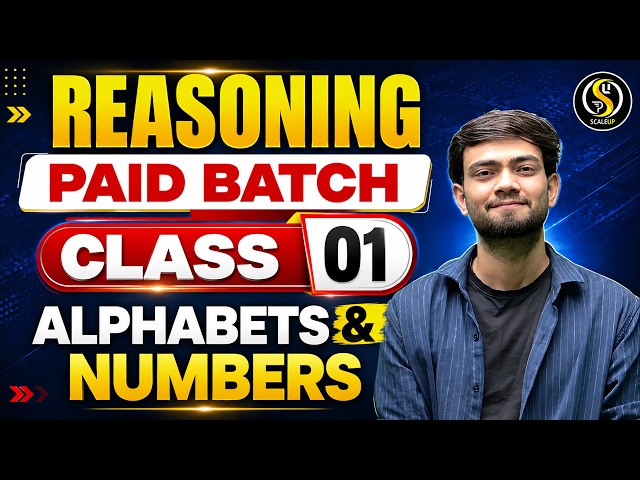 Alphabets & Numbers | Reasoning Class 01 | Basic to Advanced | SSC, Railway & State Exams