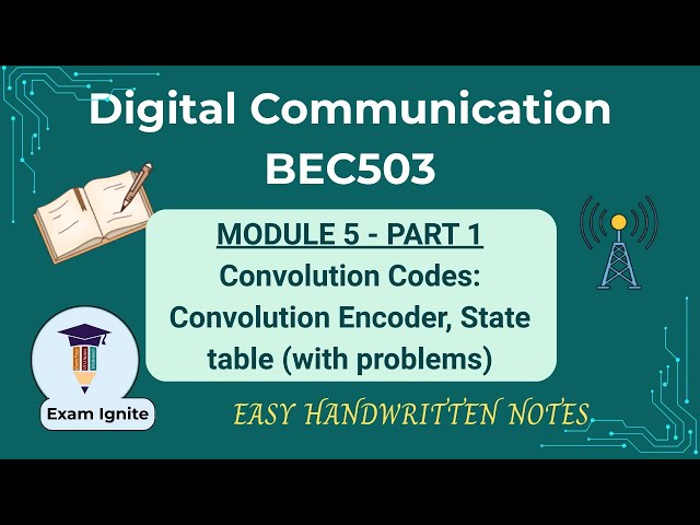 Digital Communication | DC | BEC503 | Module 5 | Part 1 | VTU 5th Sem | Important Topics |🔥#vtu #dc